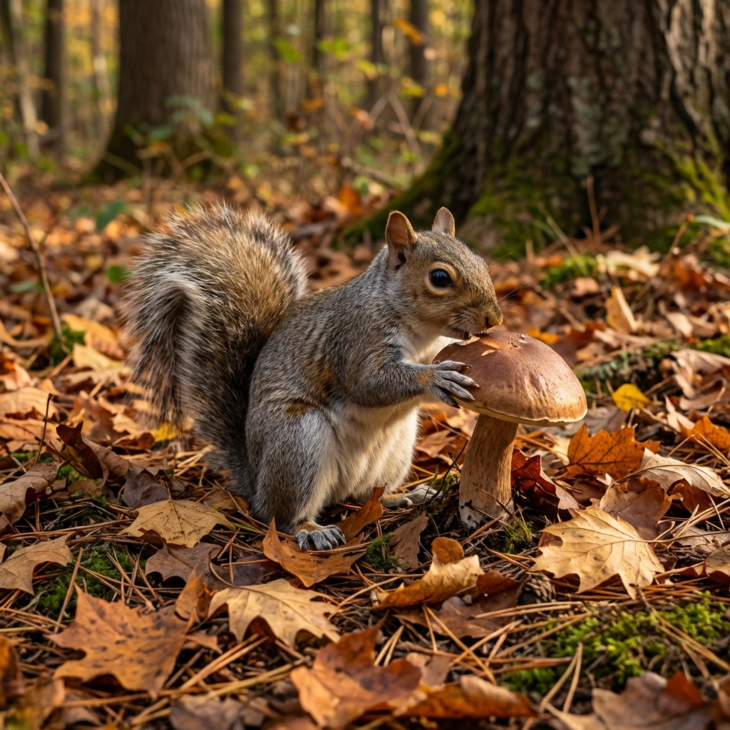 Do Squirrels Eat Mushrooms